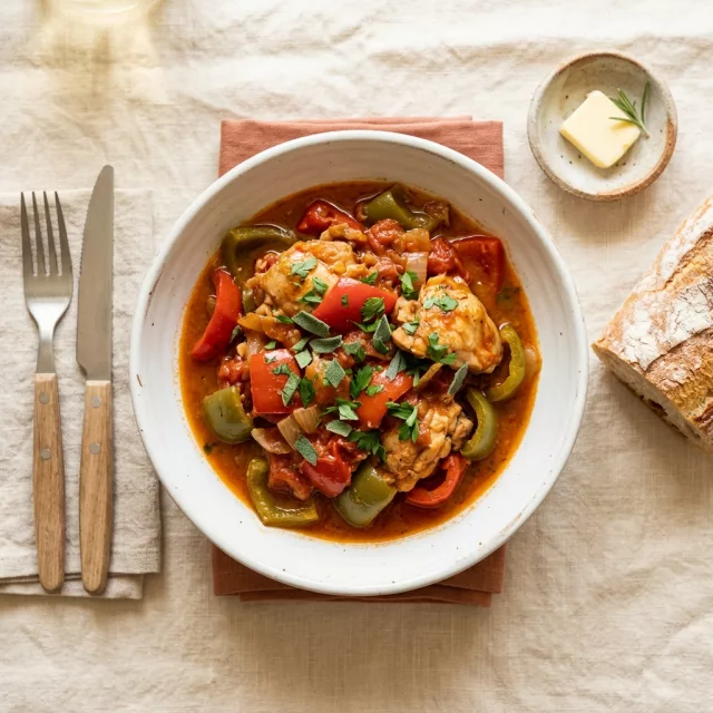 Poulet basquaise