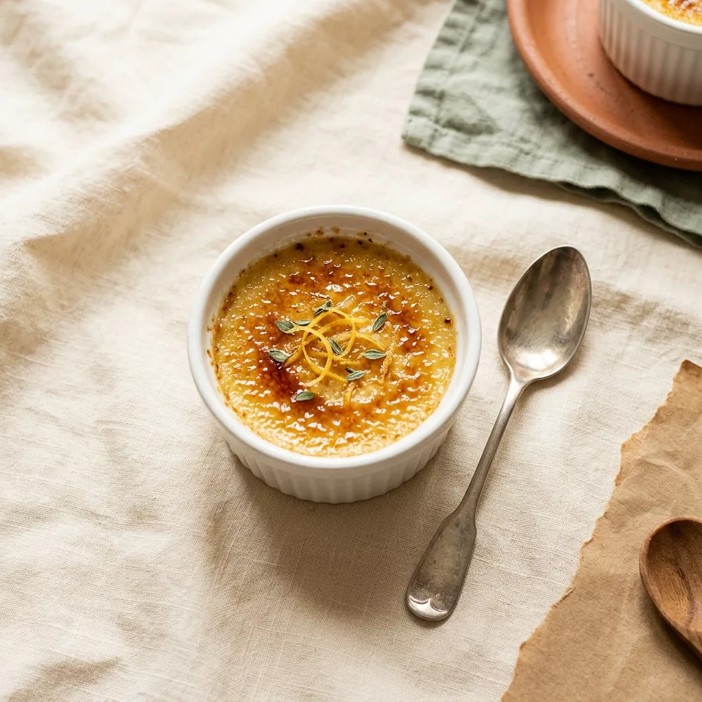 Crème brûlée au citron